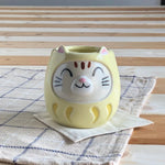 The Japan Collection : Daruma cat mug / Yellow