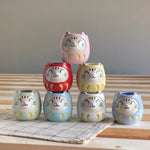The Japan Collection : Daruma cat mug / White