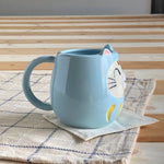 The Japan Collection : Daruma cat mug / Blue