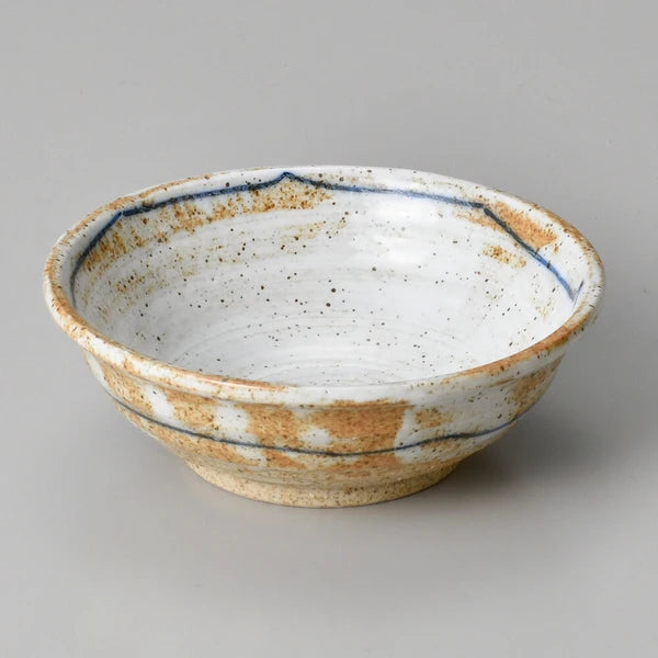 The Japan Collection : Small white bowl with blue stripe