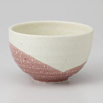 The Japan Collection : White / light red bowl