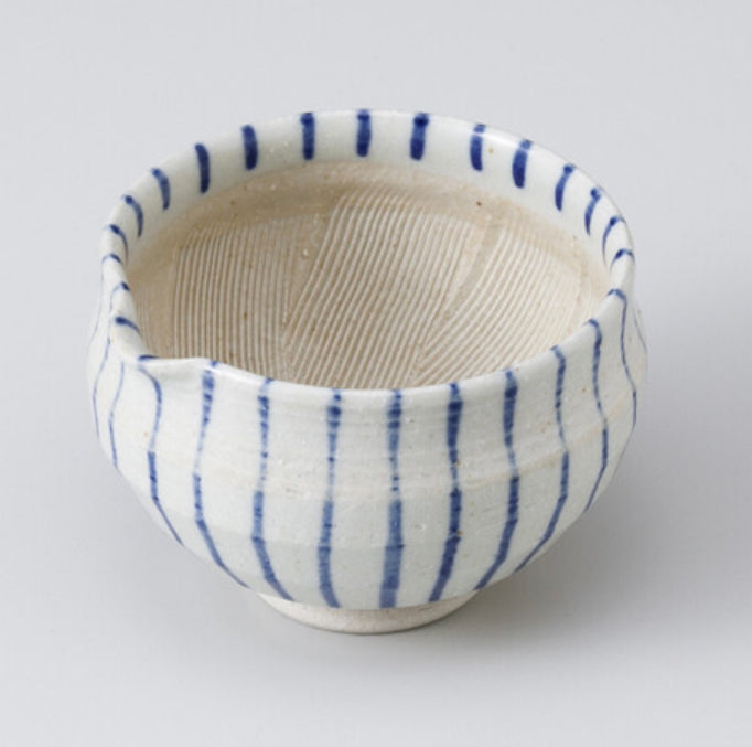 The Japan Collection : Blue striped bowl with stout