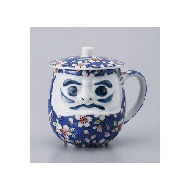 Japan series : Dharma teamug with lid