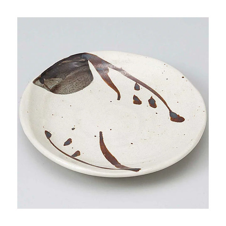 The Japan Collection : Small plate with brown pattern