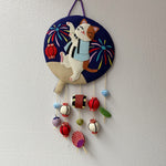 The Cat Collection : Handmade ornament "Dancing Cat // Fireworks"